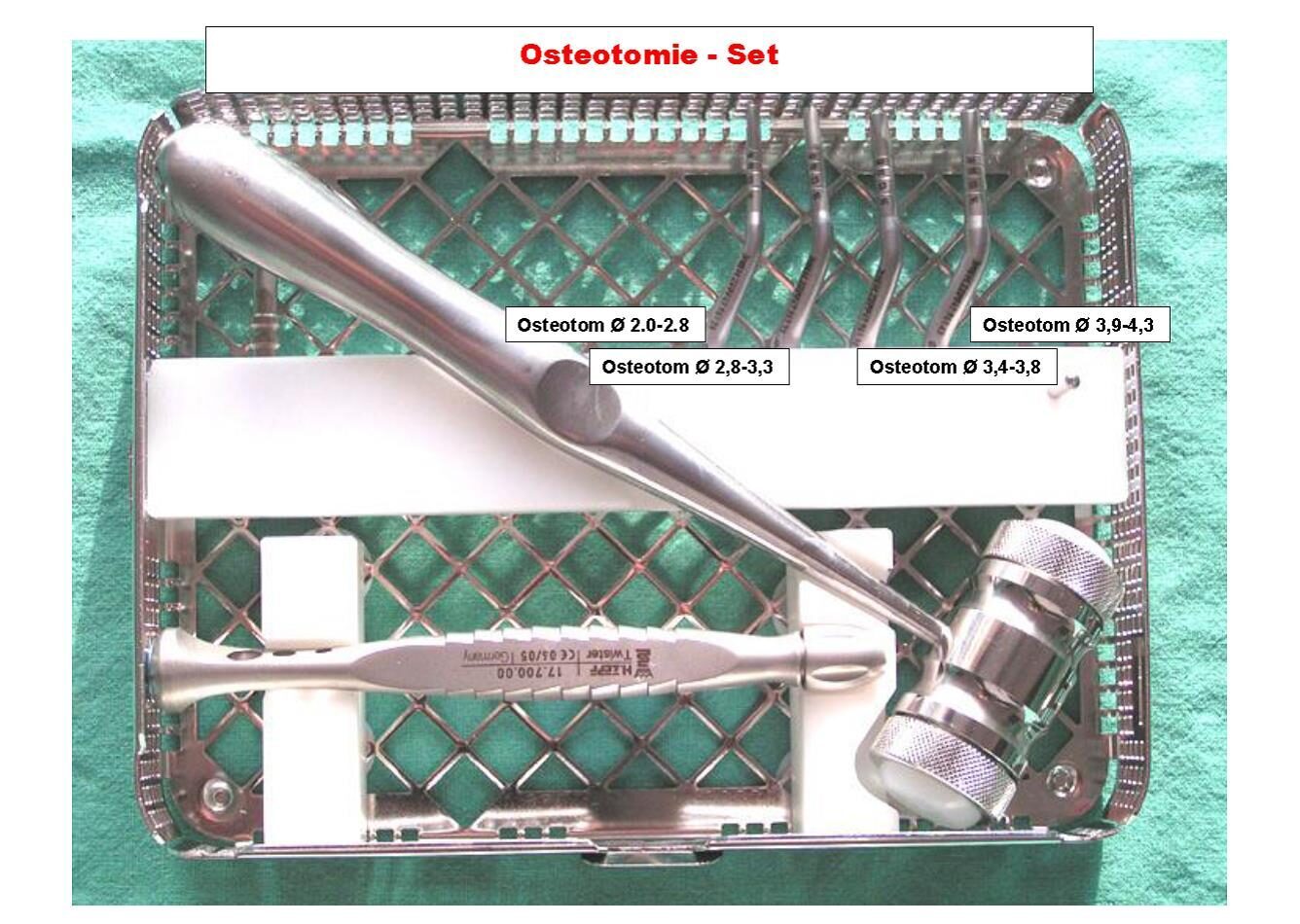 Osteotomie-Set anguliert-interner Sinuslift | 339400