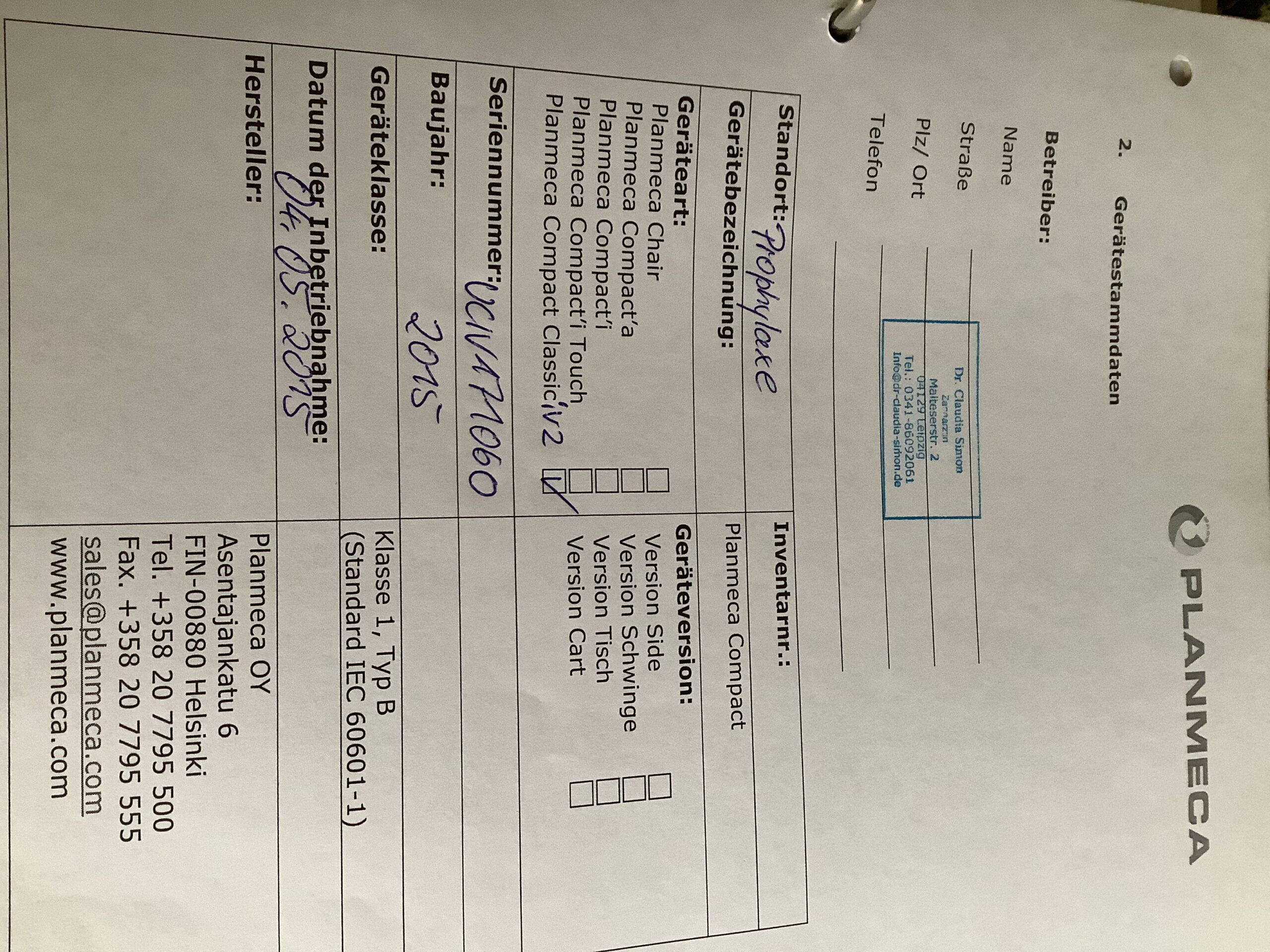 Einheit Planmeca Compact i v2 | 338406