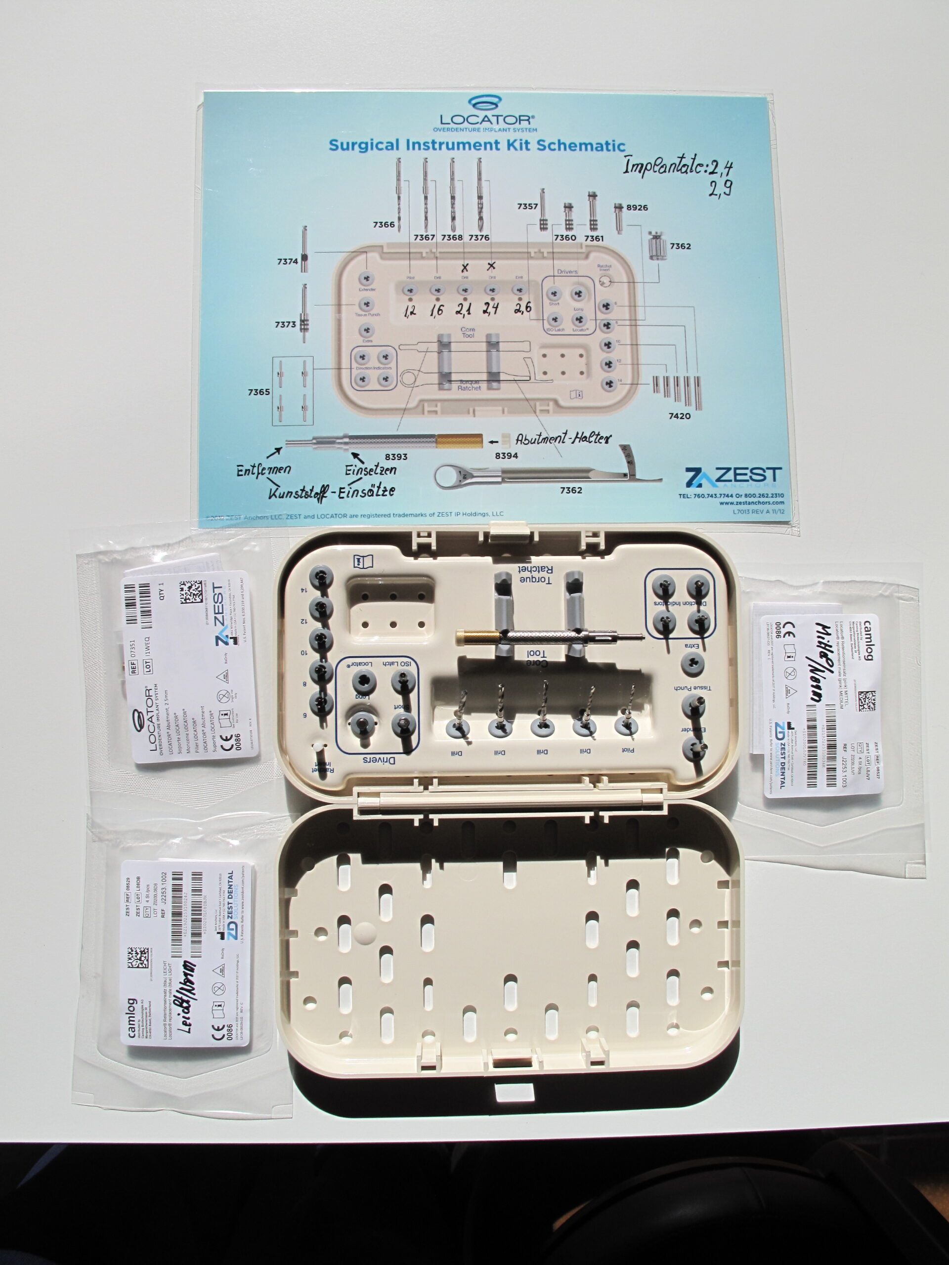 Zest-Implantat-Tray | 339303