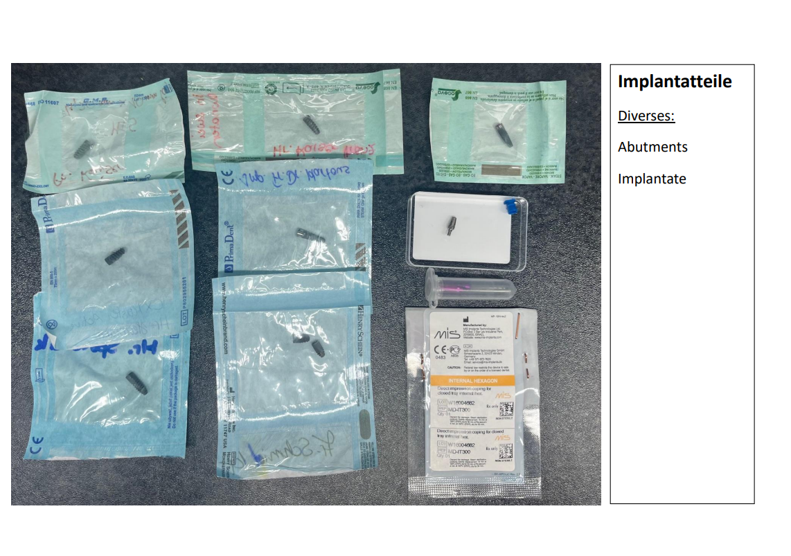 Implantate, Implantatteile, Instrumente, Bohrer und Schleifkörper Typ: ICX, Nobel Biocare, teilweise original verpackt, … | 340385