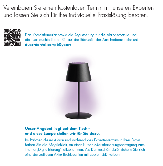 attraktive Röntgenaktionen – 60 YEARS XRAY DÜRR DENTAL | 341003