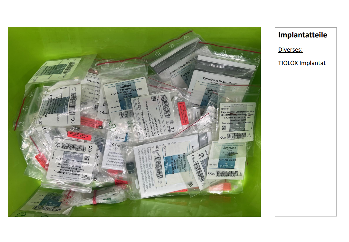 Implantate, Implantatteile, Instrumente, Bohrer und Schleifkörper Typ: ICX, Nobel Biocare, teilweise original verpackt, … | 340390