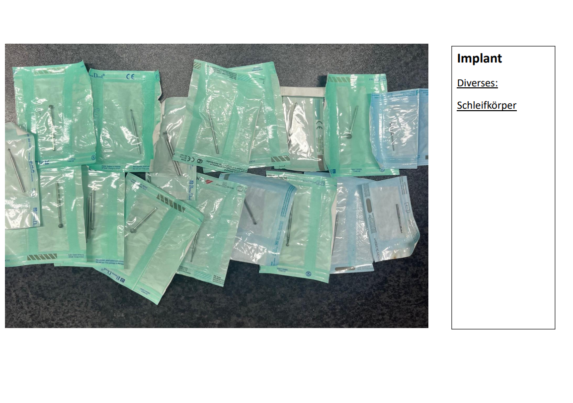 Implantate, Implantatteile, Instrumente, Bohrer und Schleifkörper Typ: ICX, Nobel Biocare, teilweise original verpackt, … | 340392