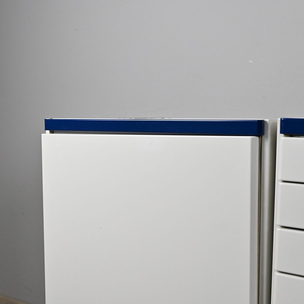 Dental 3er Behandlungszeile / Schrankzeile inkl. 1 Rollschrank aus Stahl, gebraucht | 340838