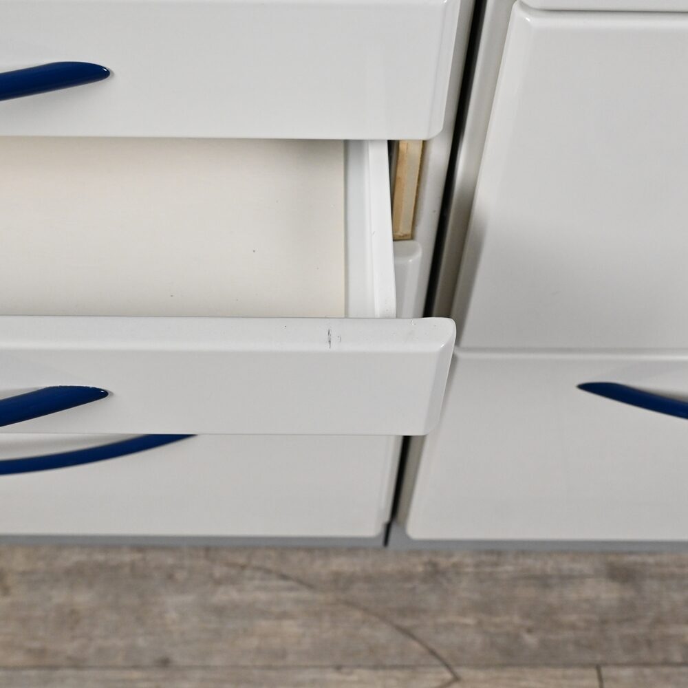 Dental 3er Behandlungszeile / Schrankzeile inkl. 1 Rollschrank aus Stahl, gebraucht | 340839