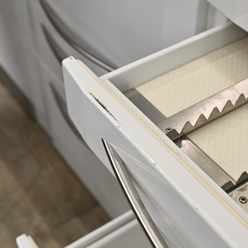 Le-iS 4er Behandlungszeile / Schrankzeile aus Stahl, gebraucht | 340824