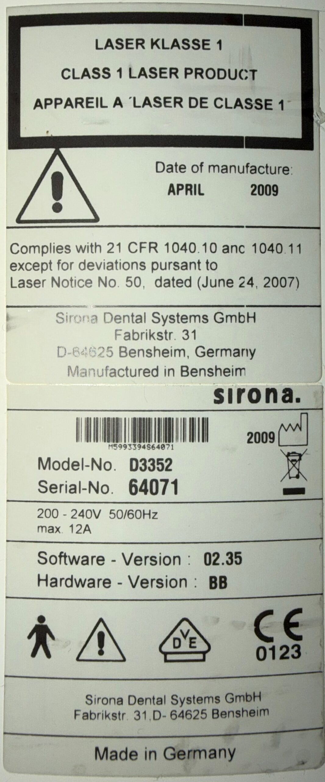 ORTHOPHOS XG5 gebraucht von Sirona zu verkaufen ! – Voll funktionsfähig ! | 340089