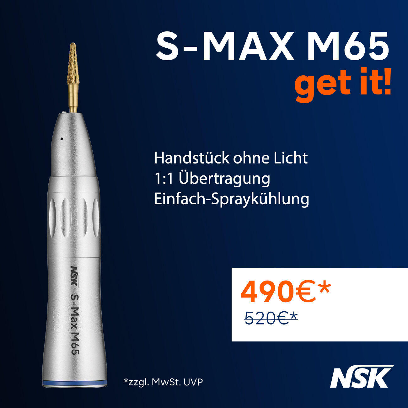 NSK Get it! Aktion: Handstück S-Max M65 | 340311