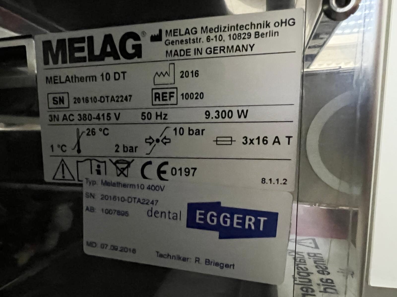 Melag Melatherm 10 DT – guter Zustand | 341132