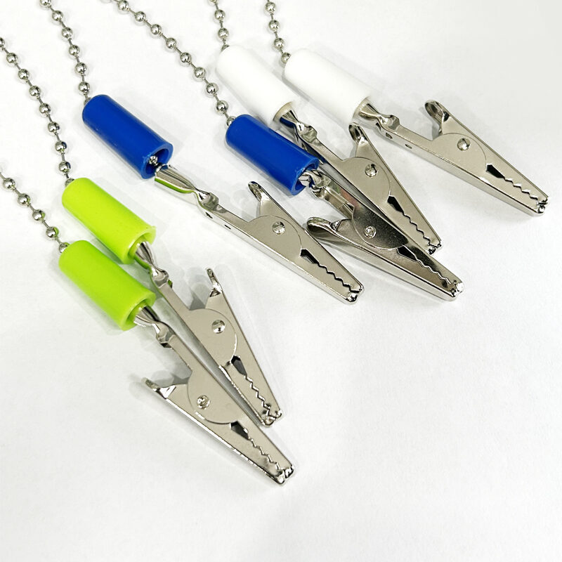 Guarddent Serviettenhalter Perlenkette mit Krokodilklemmen, verchromt, farblich sortiert (10 Stück) | 342377