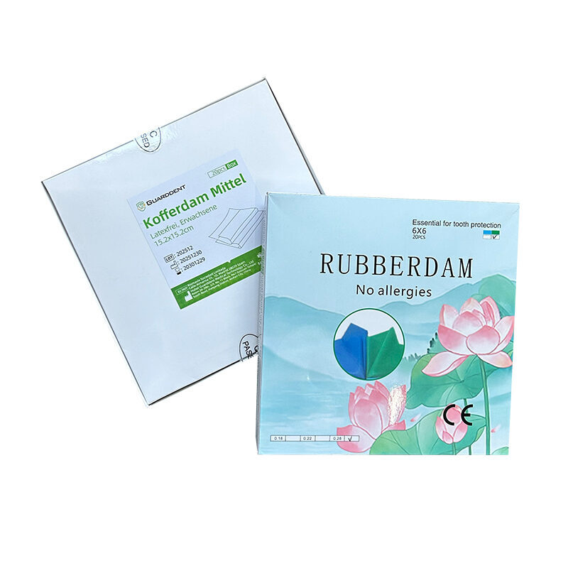 Guarddent Kofferdam mittel, latexfrei, grün, Erwachsene 15,2×15,2cm (3x 20 Blatt) | 342387