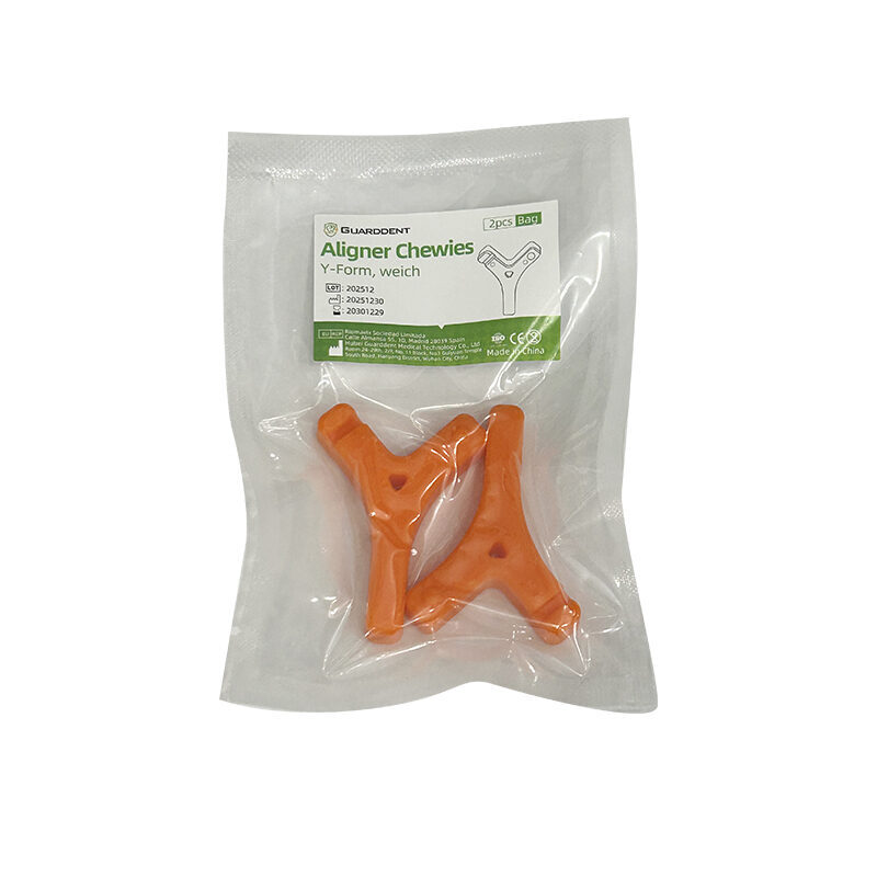 Guarddent Aligner Chewies Y-Form, weich, Orangengeschmack (3×2 St.) | 342326