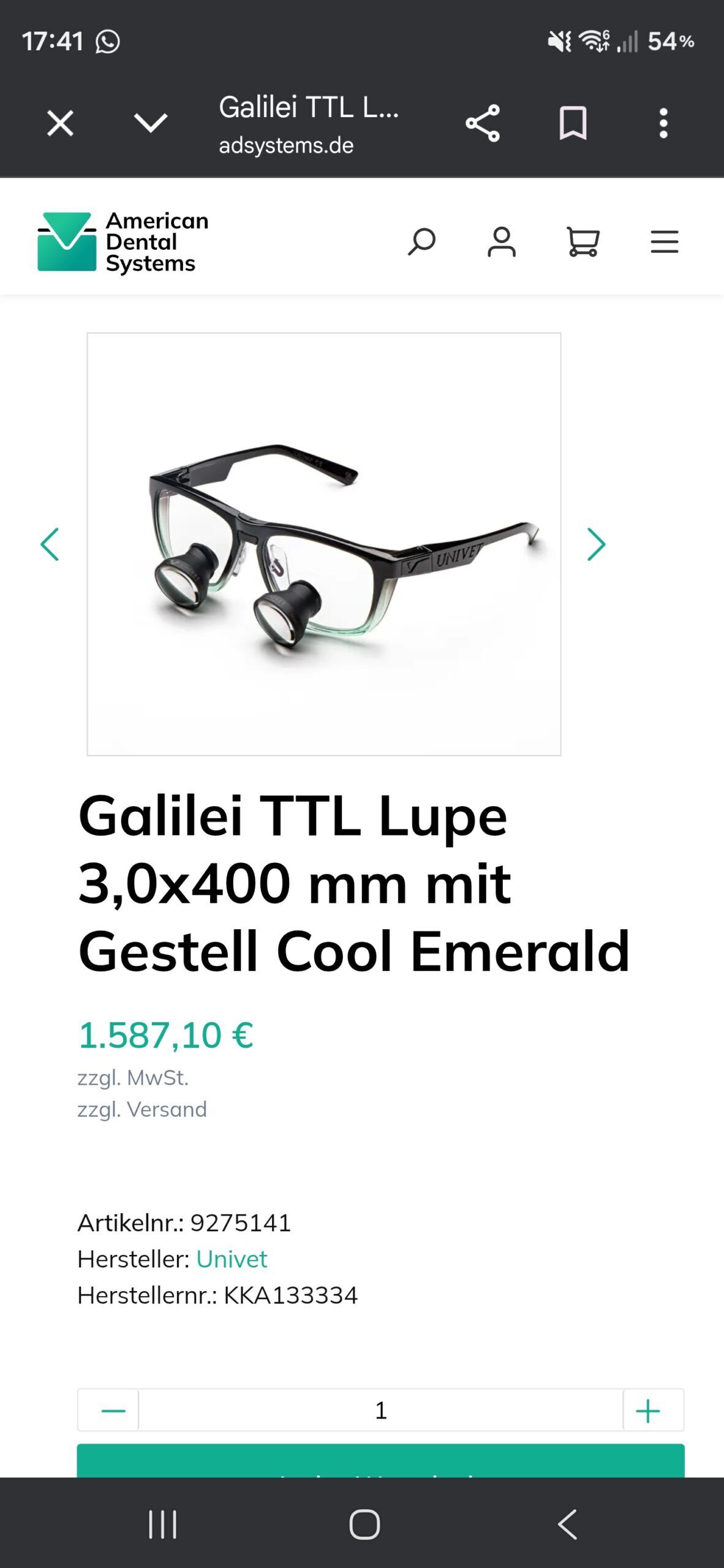 Lupenbrille Univet 3,0 | 342488