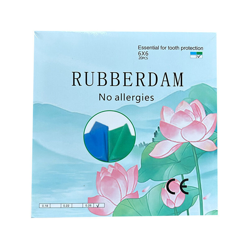 Guarddent Kofferdam mittel, latexfrei, grün, Erwachsene 15,2×15,2cm (3x 20 Blatt) | 342388