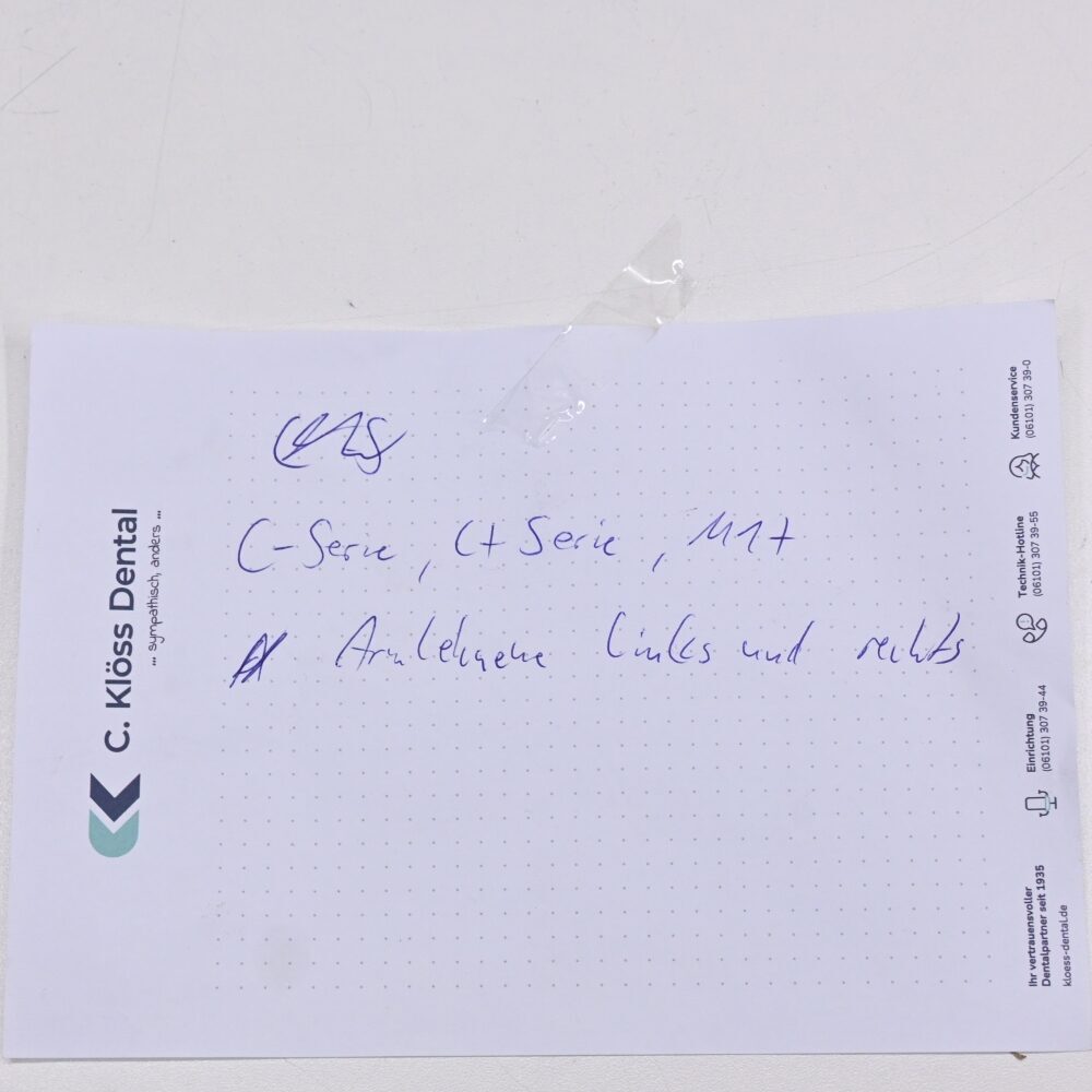 Sirona C-Serie, C+ Serie, M1+ Armlehnen, gebraucht | 341475