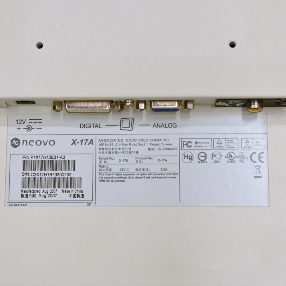 Neveo Monitor X-17A / X-170 REF: P1X17H10E31-A3, gebraucht | 342173