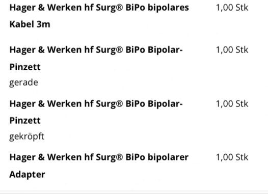 Hager&Werken hf SURG BiPo | 342241