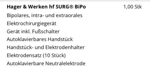 Hager&Werken hf SURG BiPo | 342240