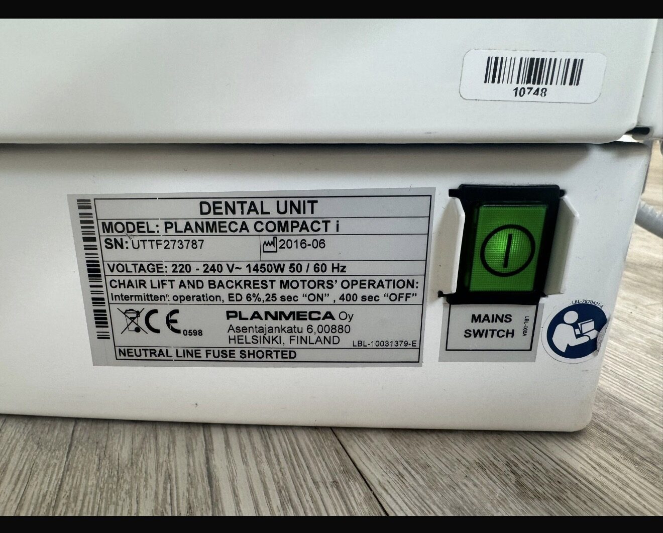 Behandlungseinheit Planmeca Compact – Bestens gepflegte (wie neu)  aus dem Jahr 2016 zu verkaufen, in Berlin – Marzahn | 342275