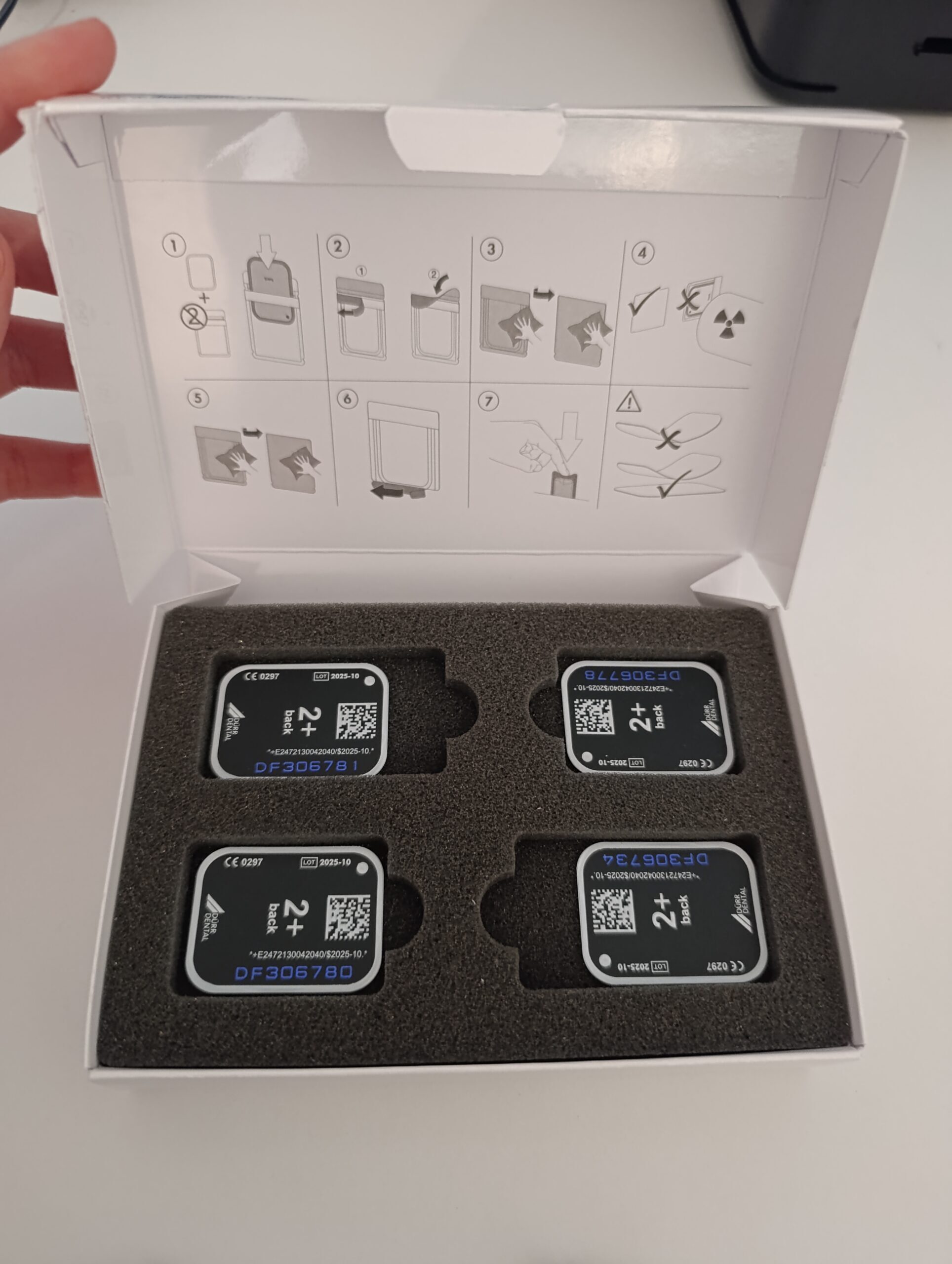 VistaScan Speicherfolien Plus, Größe 2, 3 × 4 cm, Packung à 4 Stück | 344228