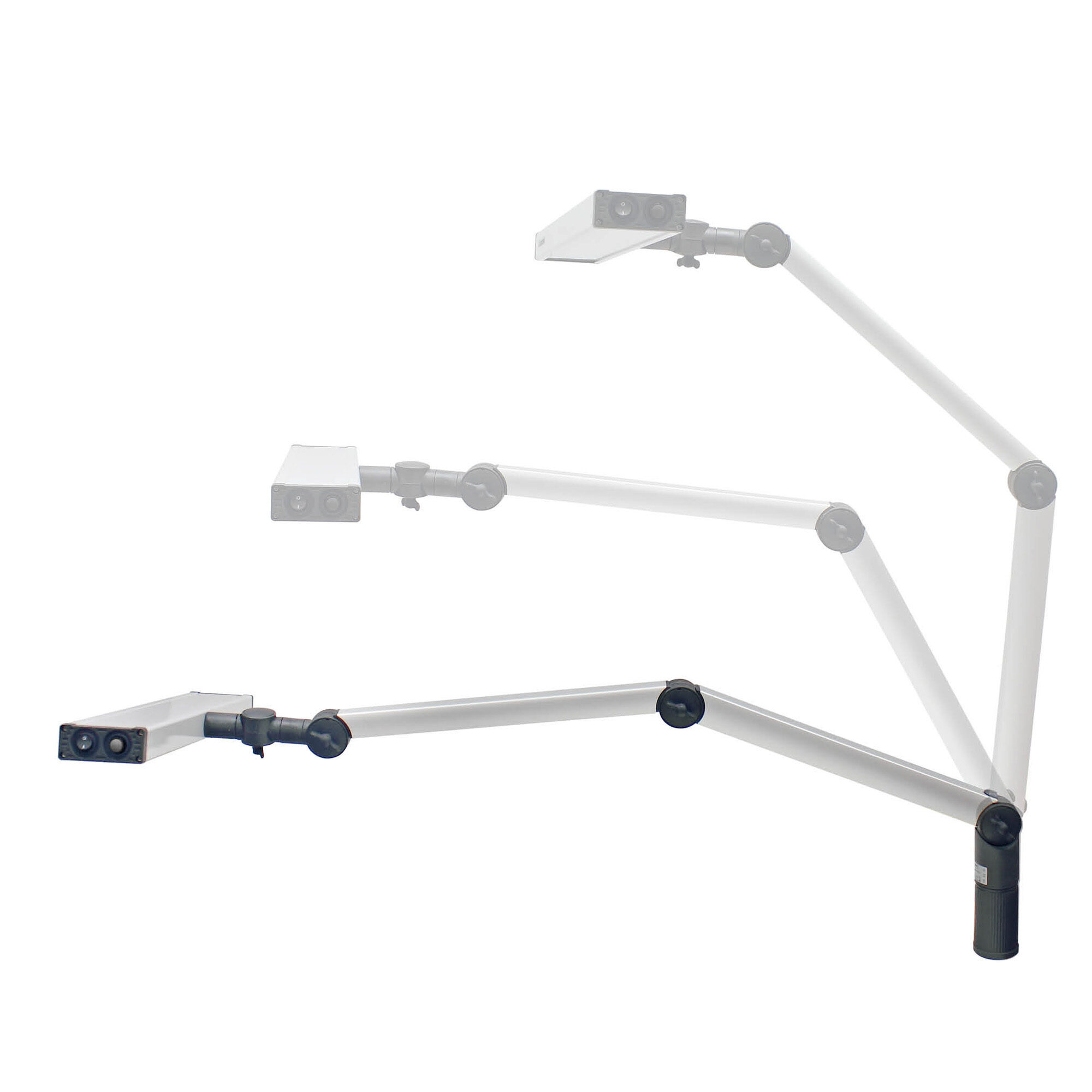 LED-Gelenkarmleuchte UNILED II, Leuchtenkopfbreite 548 mm | 342595