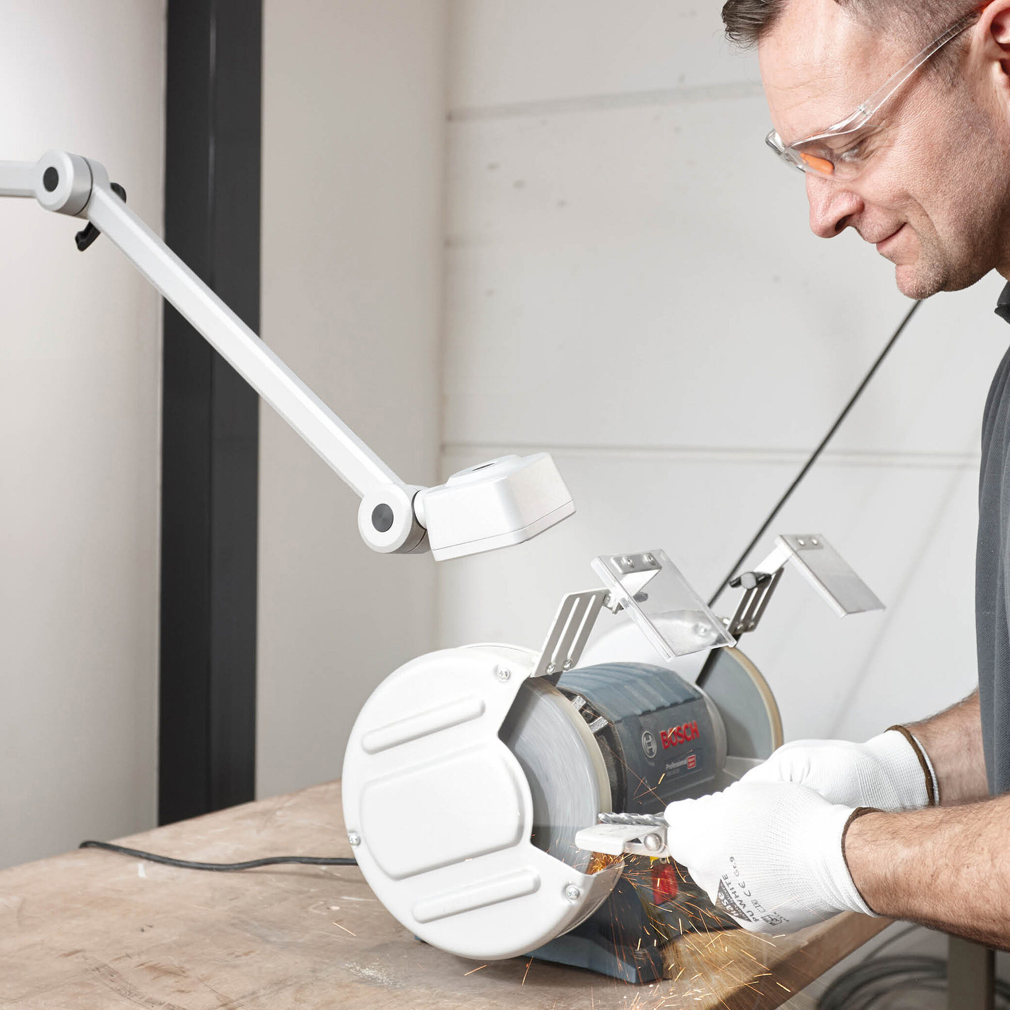 LED-Gelenkarmleuchte CENALED SPOT Gelenkarm AC, dimmbar | 342610