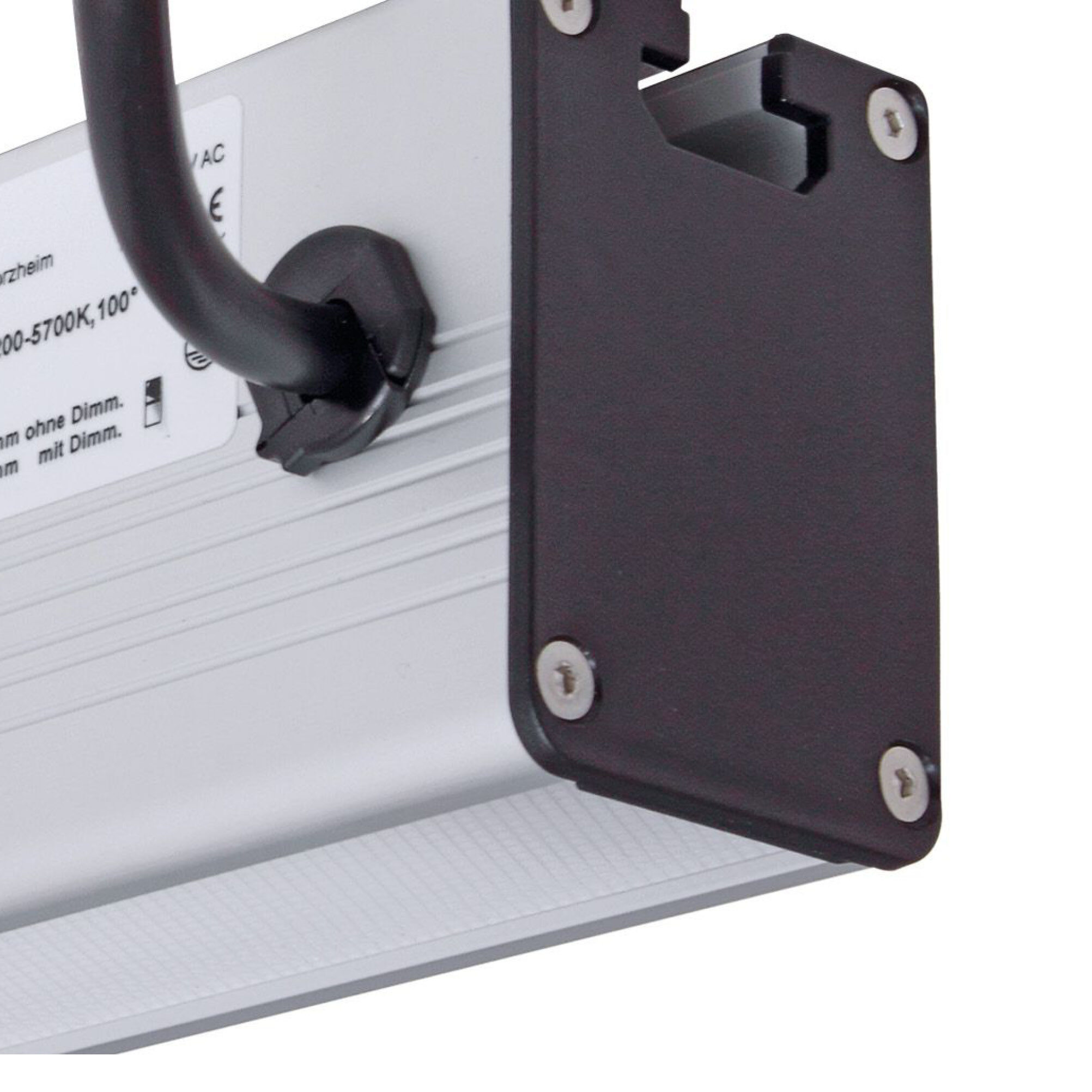 LED-Arbeitsplatzleuchte | PROFILED AC, 1500mm, Anschlussleitung mit Netzstecker | 343309