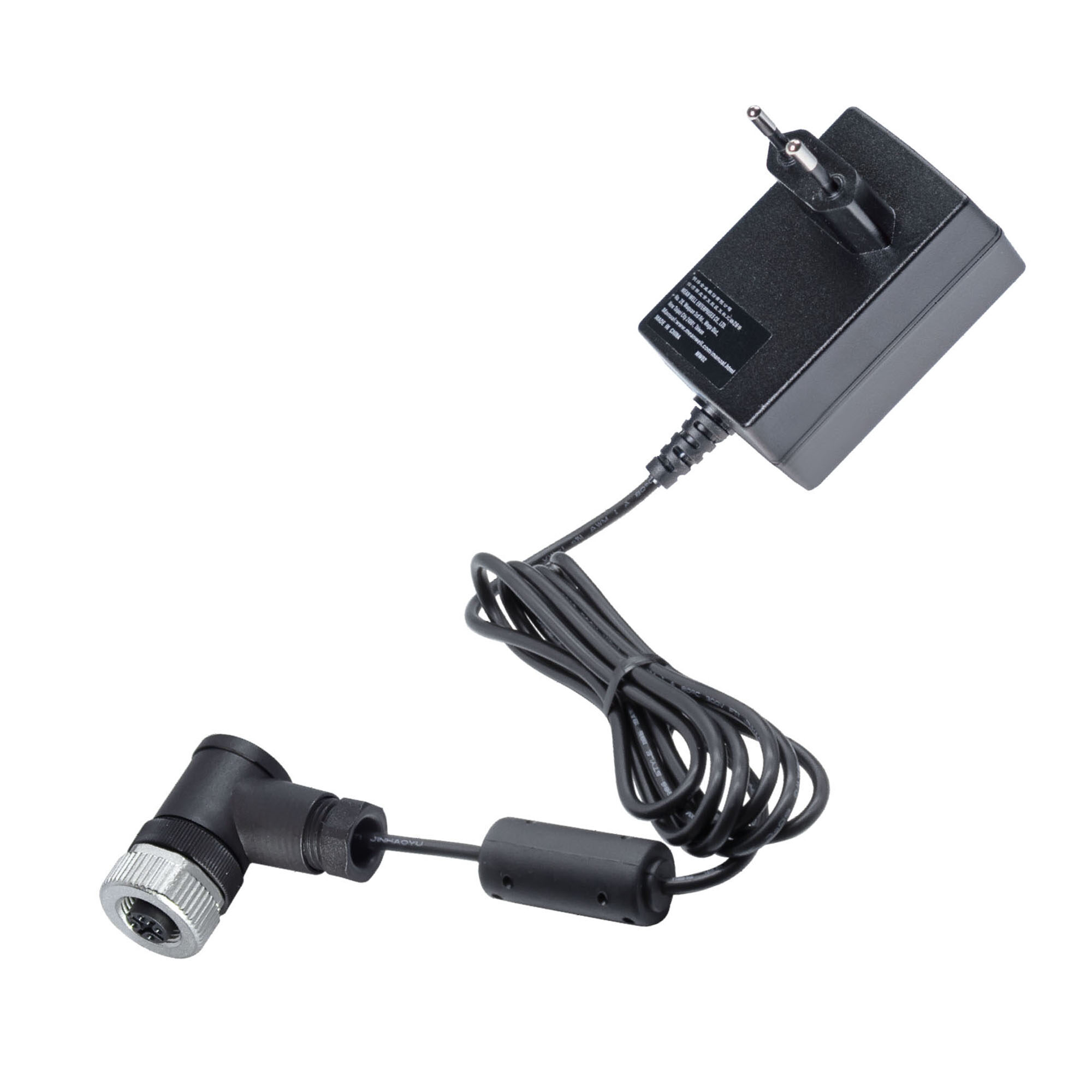 Steckernetzteil ~36W für LED-Leuchten | Ausgang Festspannung 24V DC | LED-Treiber | gewinkelte M12-Anschlussbuchse | 343513