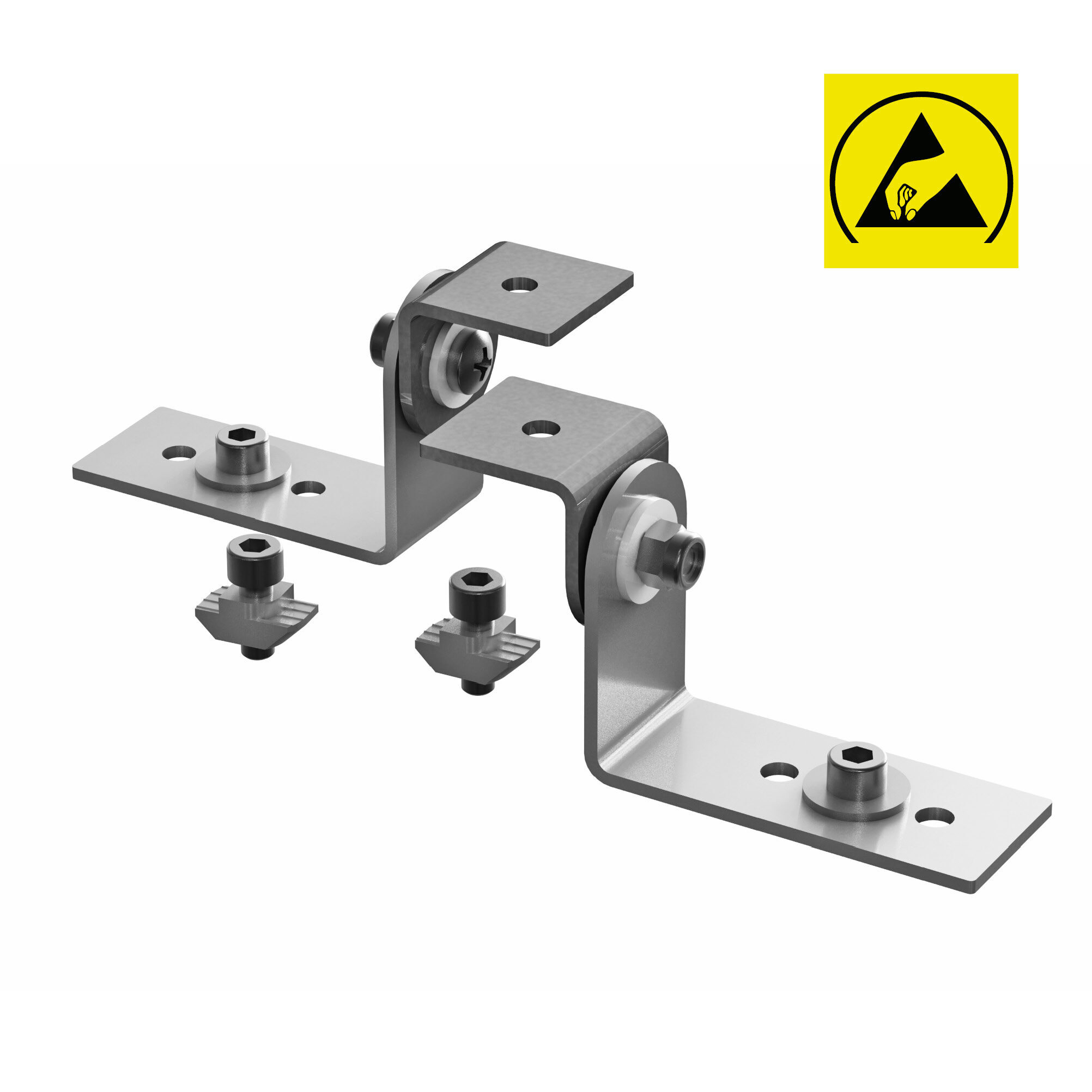Montagesatz für LED2WORK LED-Leuchten, ESD, schwenkbar | SYSTEMLED EVO | PROFILED | 343398