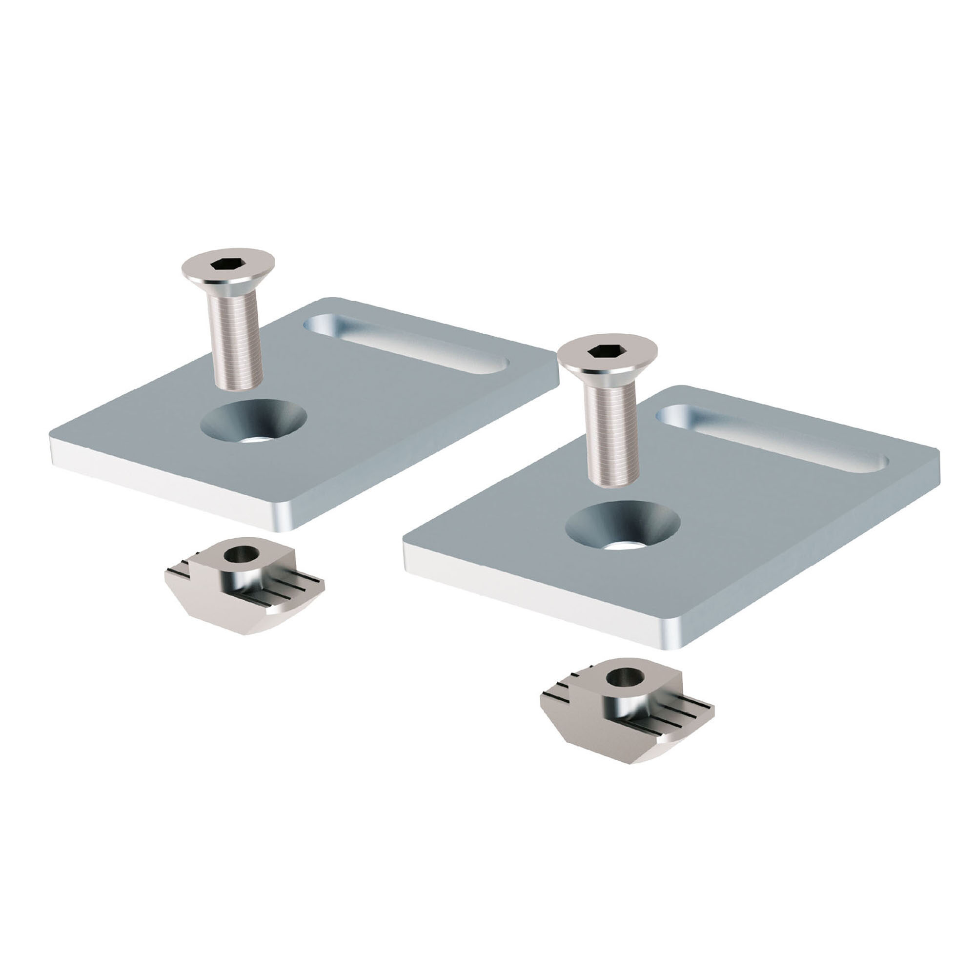 Montagesatz für LED2WORK LED-Leuchten, flach | SYSTEMLED EVO | PROFILED | 343403