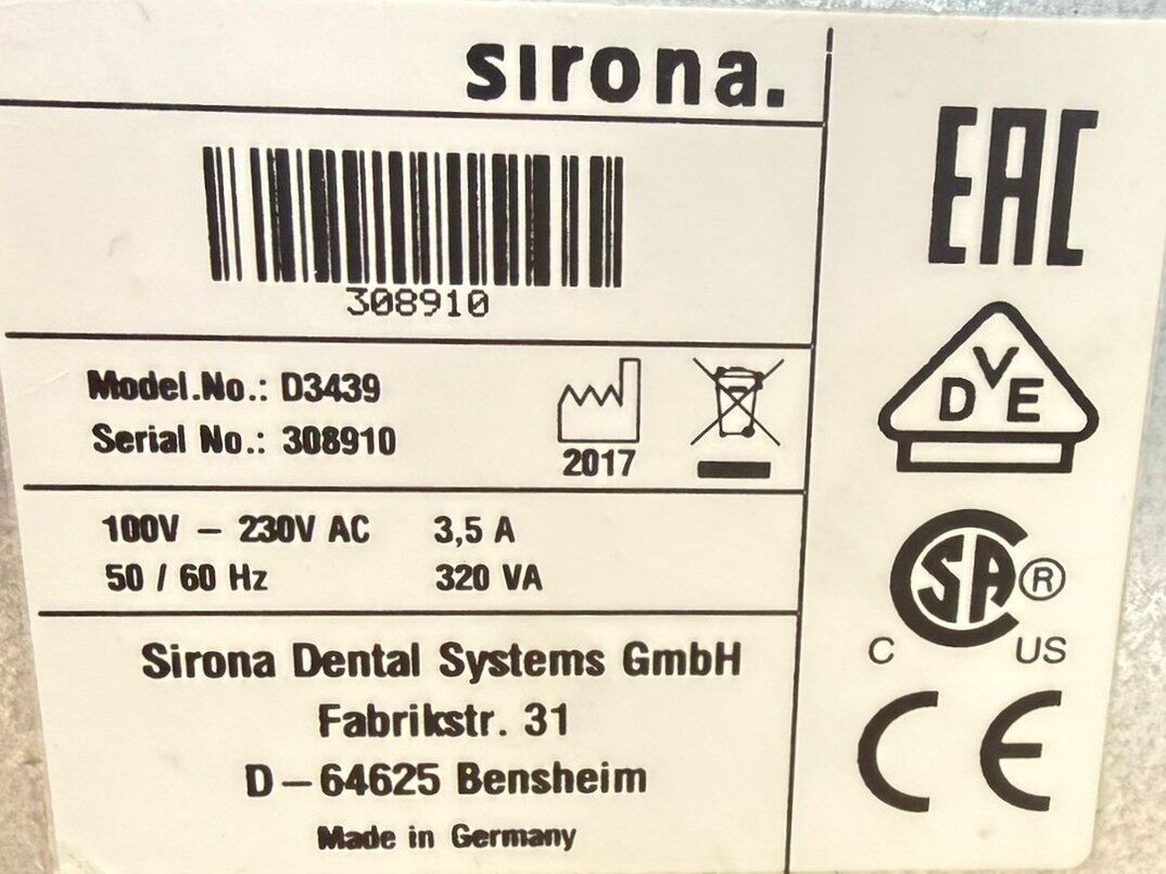 Sirona CEREC MC XL Premium Schleifeinheit mit Absaugung CAD/CAM Milling Machine | 342631