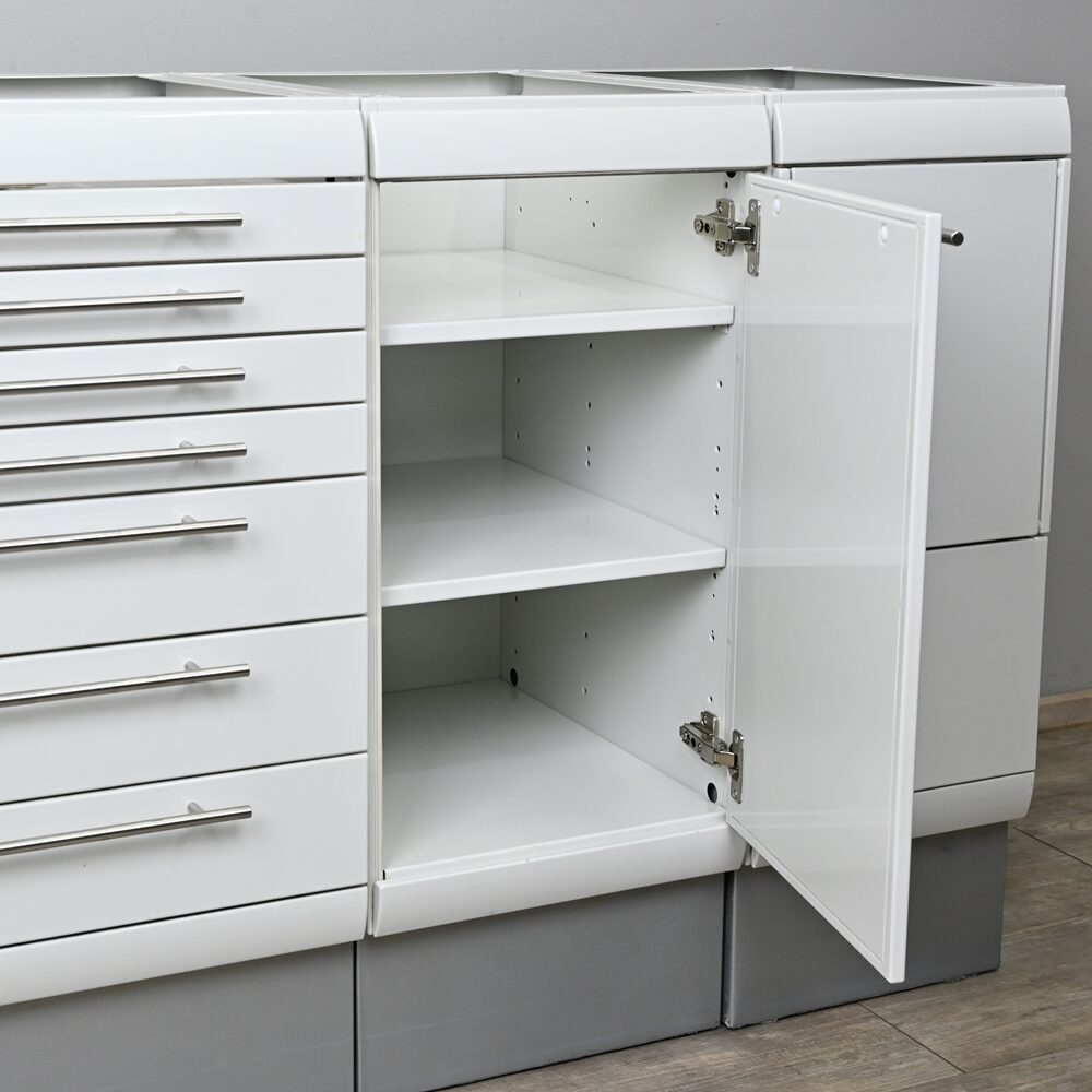 Baisch MATCH 4,5er Behandlungszeile / Schrankzeile aus Stahl, gebraucht | 343596