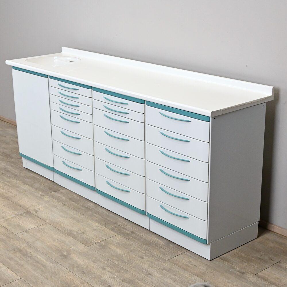 Baisch Integral 2, 4er Behandlungszeile / Schrankzeile aus Stahl, gebraucht | 344170