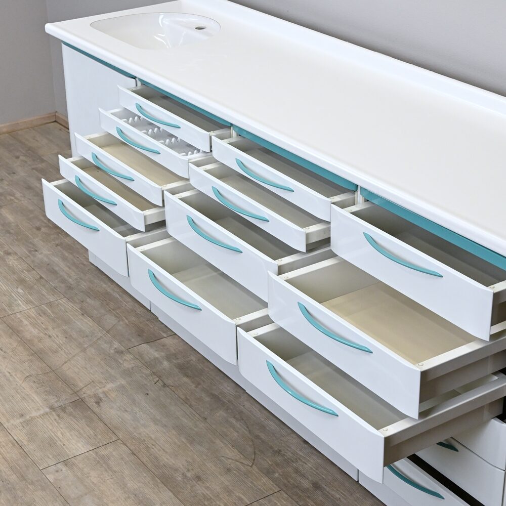 Baisch Integral 2, 4er Behandlungszeile / Schrankzeile aus Stahl, gebraucht | 344178