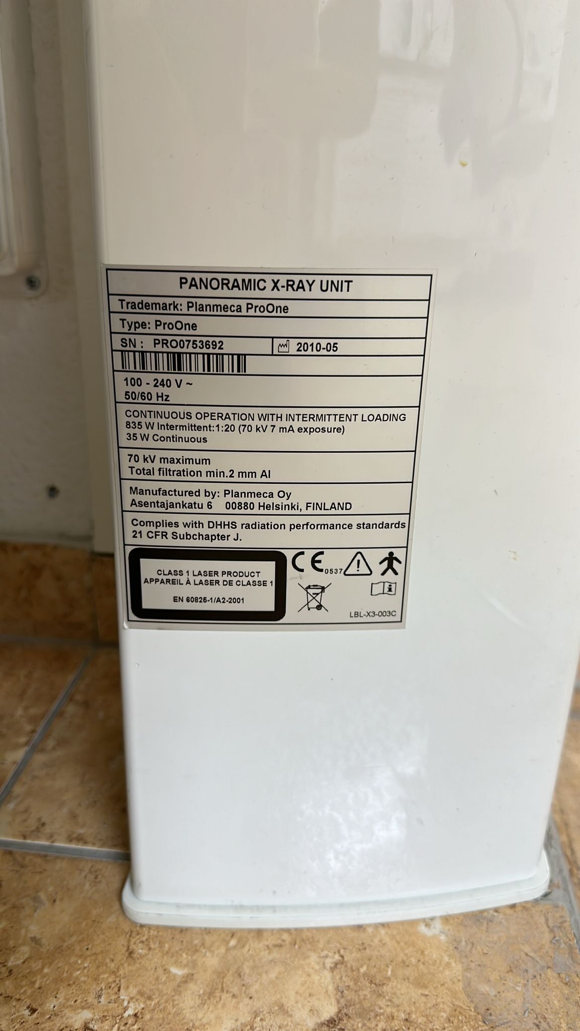 OPG defekt Planmeca Pro One Ersatzteile zum Ausschlachten | 343716