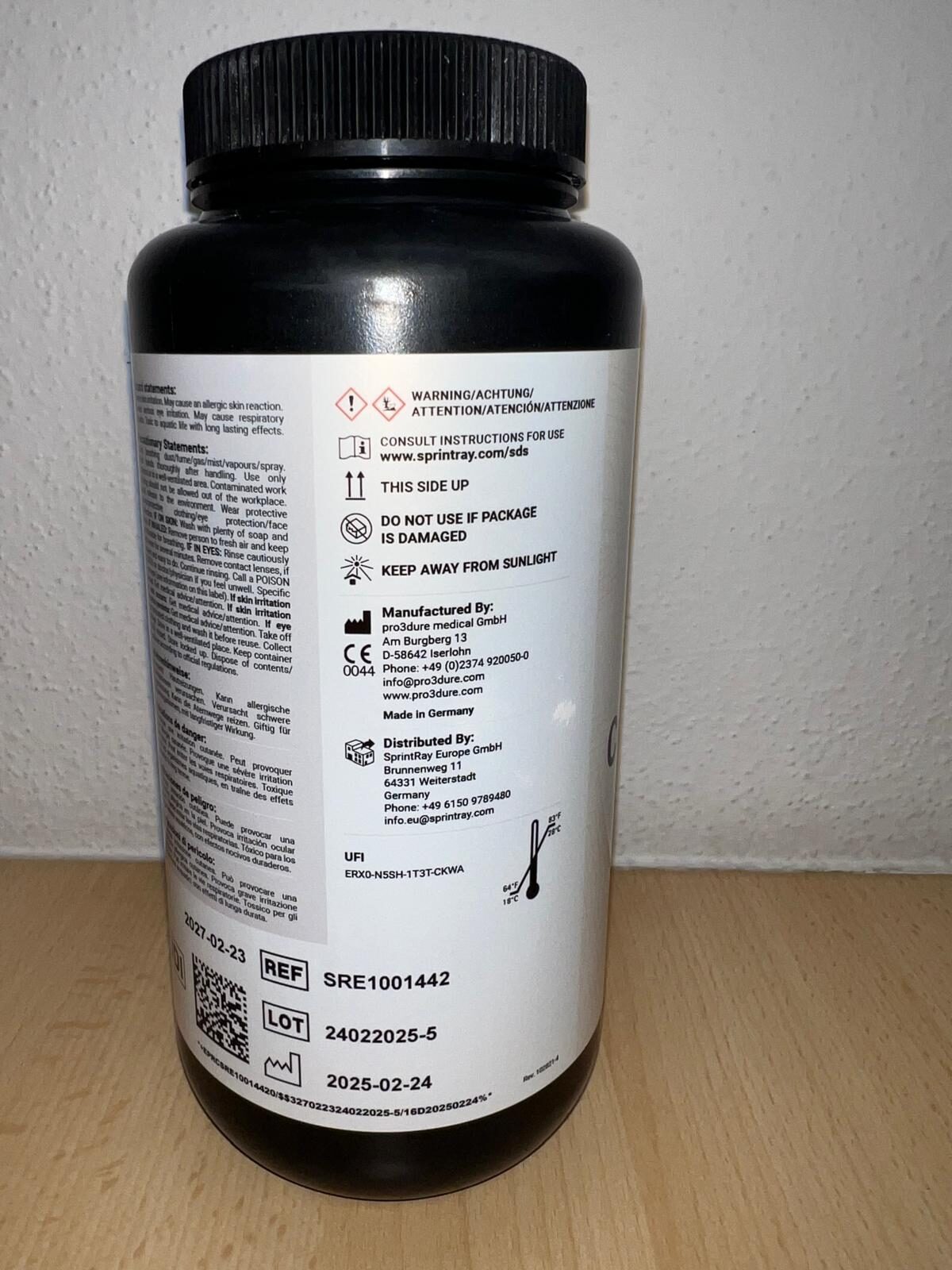 Temporary Crown & Teeth Resin Kunststoff, SprintRay EU, A2, 1000 ml | 342958