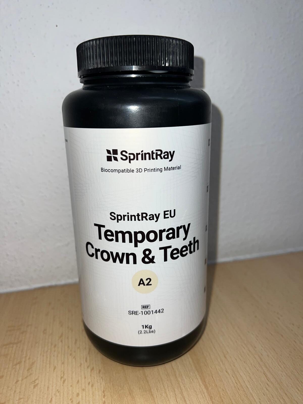 Temporary Crown & Teeth Resin Kunststoff, SprintRay EU, A2, 1000 ml | 342961