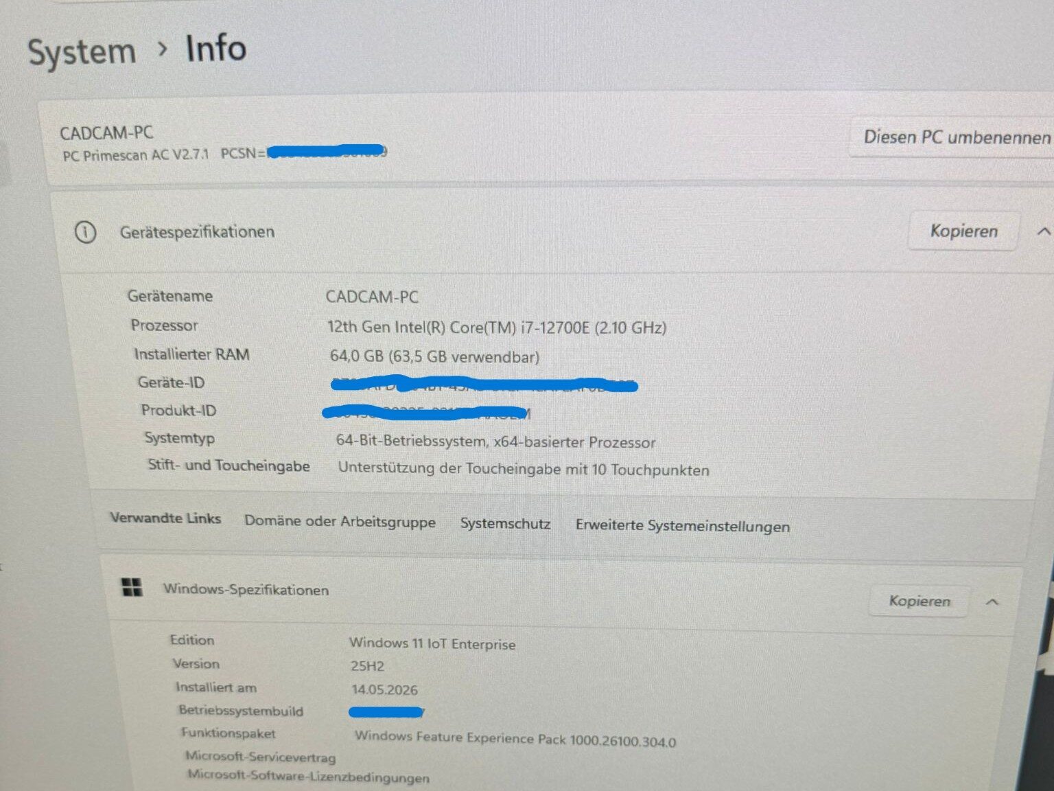 Dentsply Sirona Primescan AC | Neuer PC | Nues Handstück | SW 5.3 Win 11 | Akku | 345482