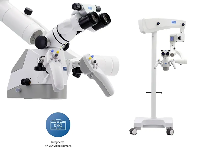 Mikroskop ElektroMag Pro (OMS3200 PRO) inkl. 4K 3D Video Kamera – Rollenstativ | 344934