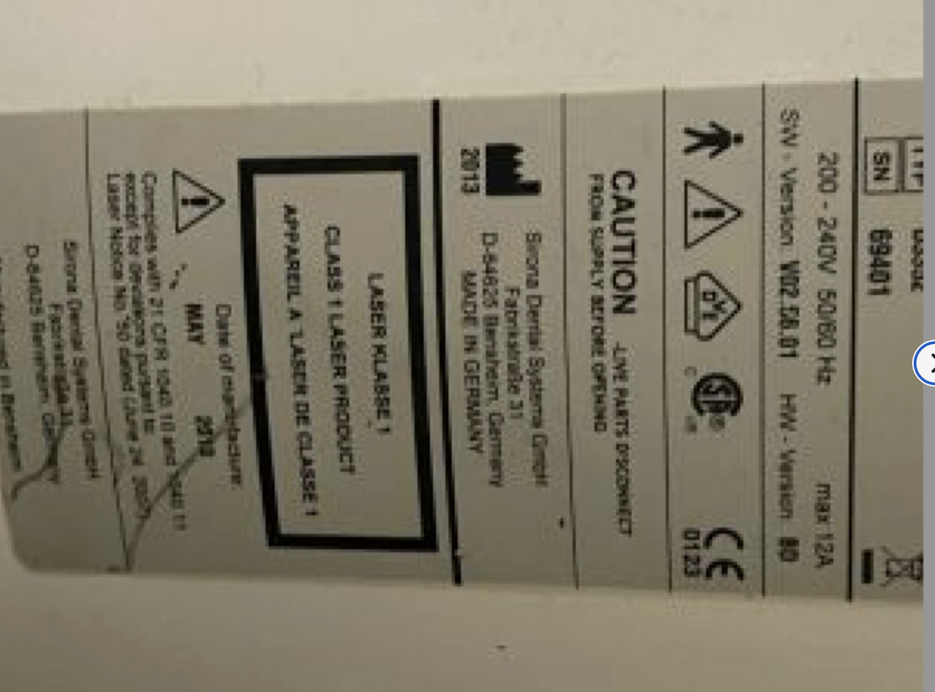Sirona OPG Orthophos 5XG, Panoramaröntgengerät gebraucht, Abholung | 376421
