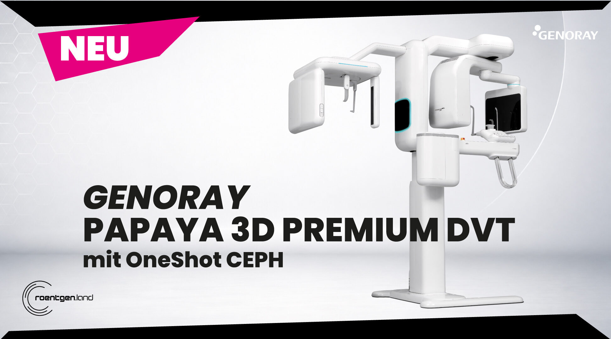 GENORAY PAPAYA 3D Premium + OneShot CEPH – DVT „inkl. Installation, Workstation, Befundmonitor“ | 380719