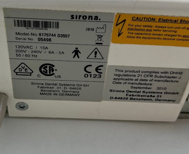 Sirona Heliodent Plus Intra Oral Röntgengerät | 355086