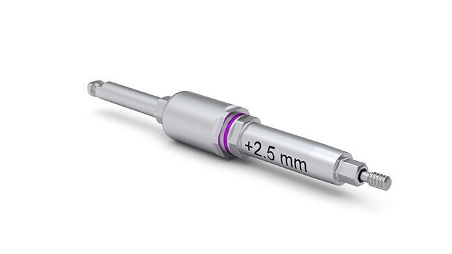 ICX-3.3 Einbringinstrument verschraubbar ISO-Schaft +2.5mm | 380074