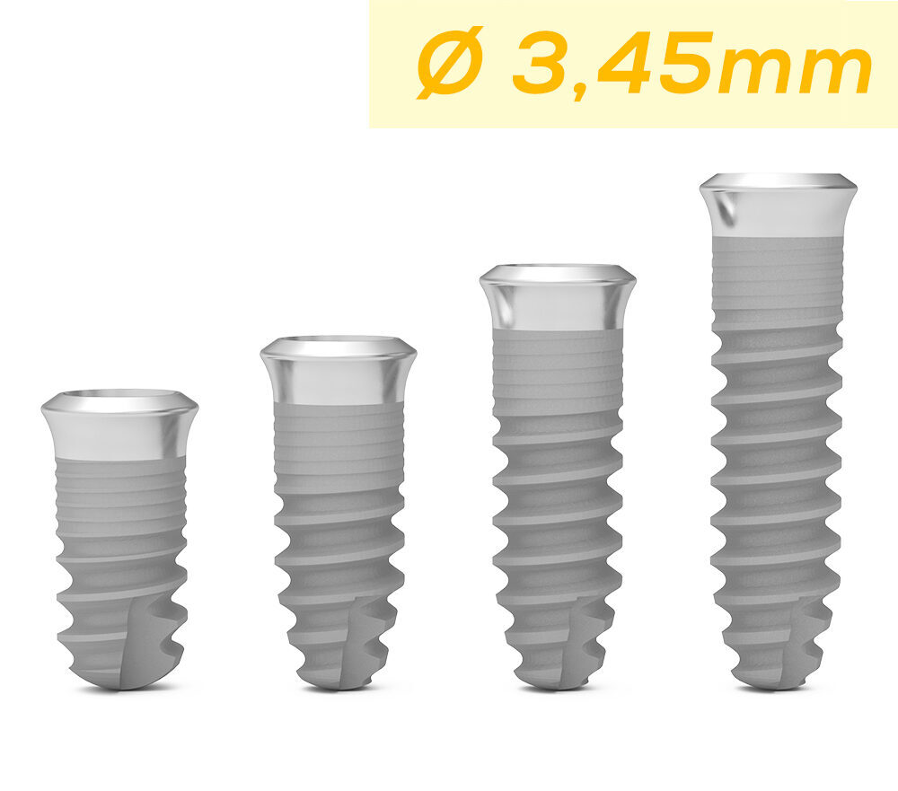 ICX-Premium TissueLevel Implantat gelb, Ø 3.45mm | 377046