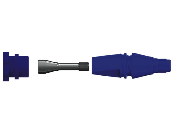 ICX-Titan Abdruckpfosten, blau, geschlossen, 3-teilig | 377250