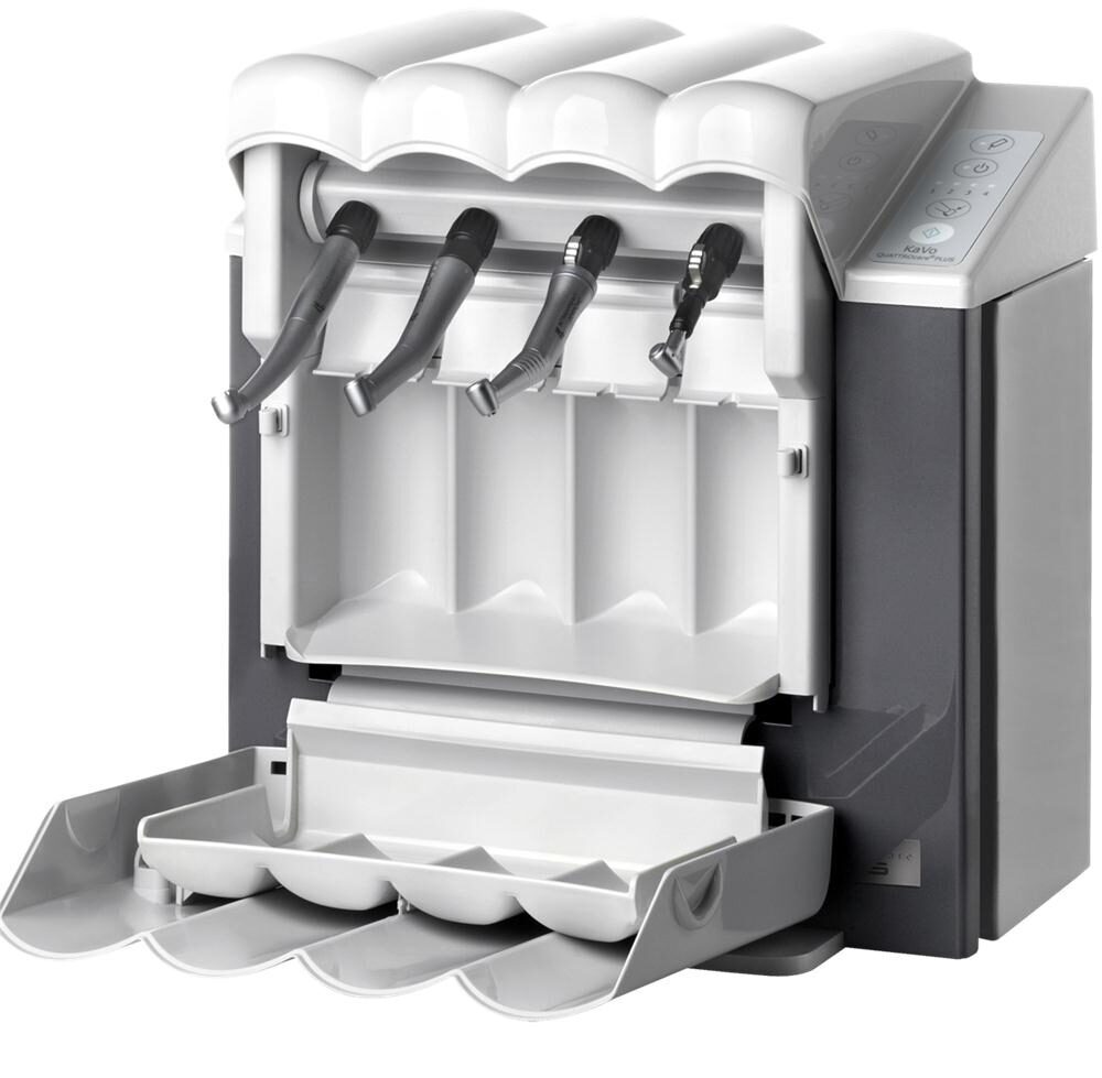 KaVo QUATTROcare Plus 2124 A Pflegegerät mit insgesamt 7 Dosen QUATTROCare Plus Spray | 375275