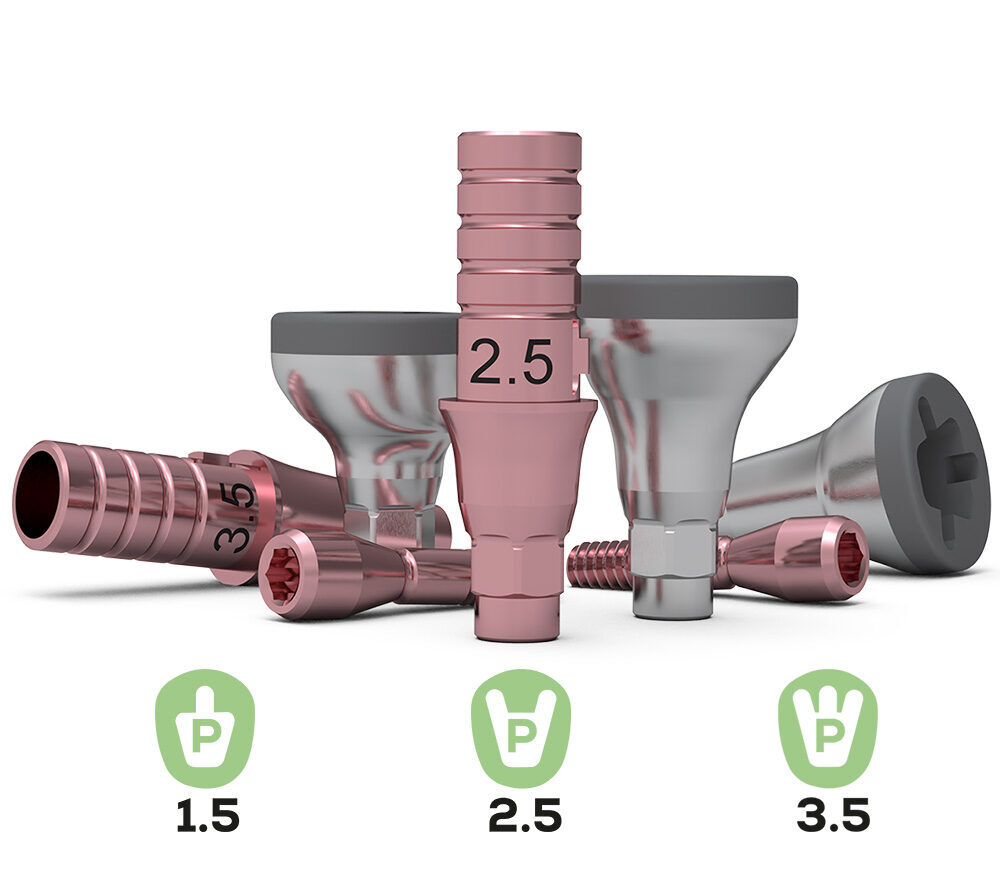 2er Sets – Ø 3.3 ICX-Implantate, Prämolar | 380381