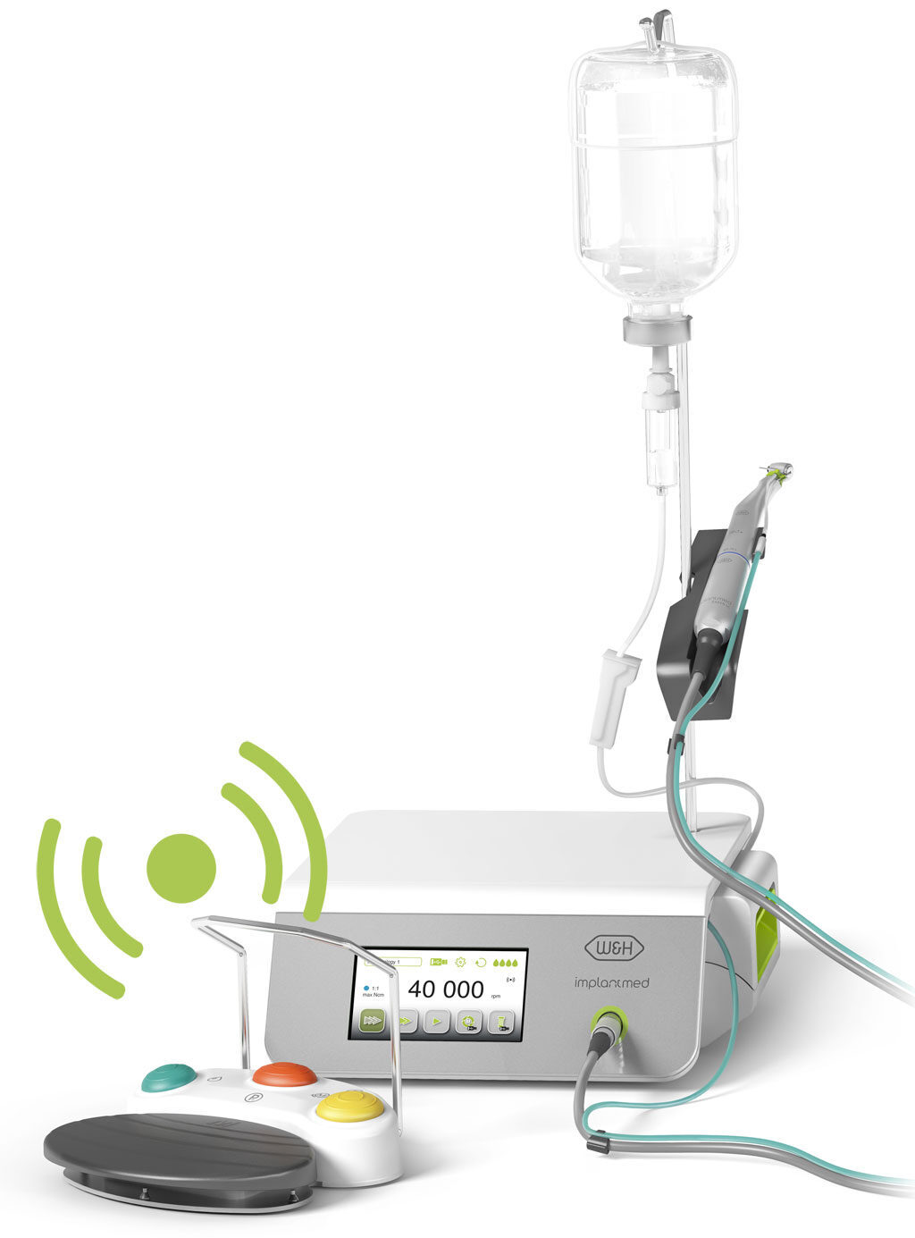 W&H Implantmed Plus SI-1023 Chirurgiegerät mit kabelloser Fußsteuerung | 373571