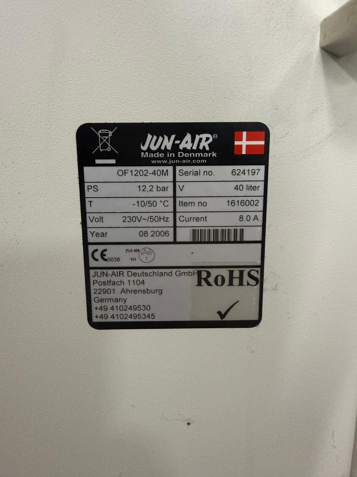 Jun Air Kompressor Trocknungsanlage Schallschutzschrank auf Rollen Dental Labor | 383076