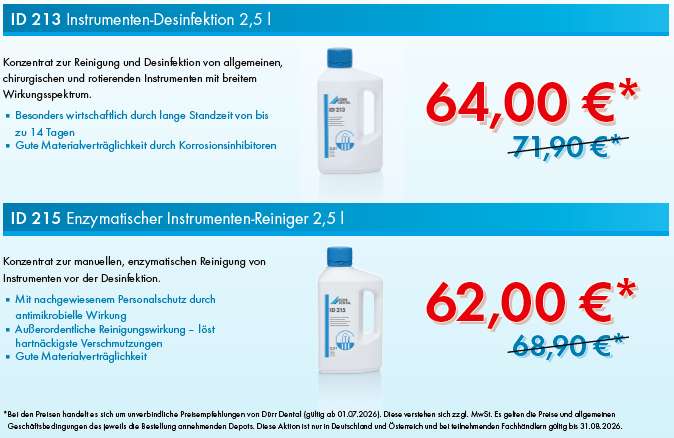 Instrumenten Fokus – attraktive Sonderkonditionen für Instrumentendesinfektion | 380767